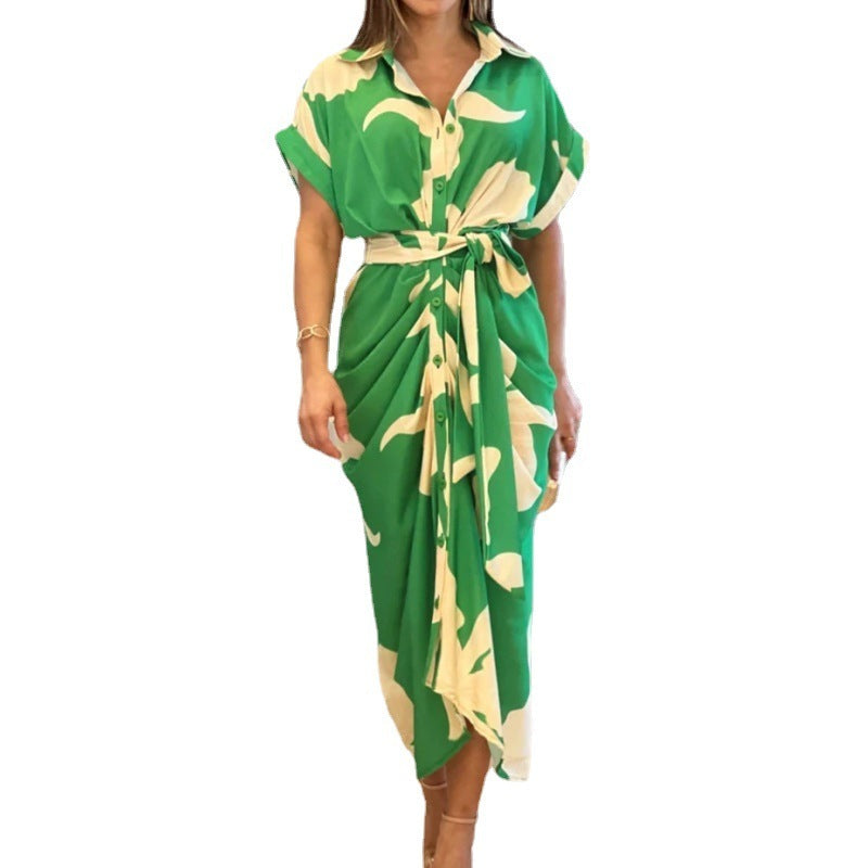 Robe mi-longue femme imprimé floral – Look raffiné