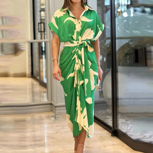 Robe mi-longue femme imprimé floral – Look raffiné