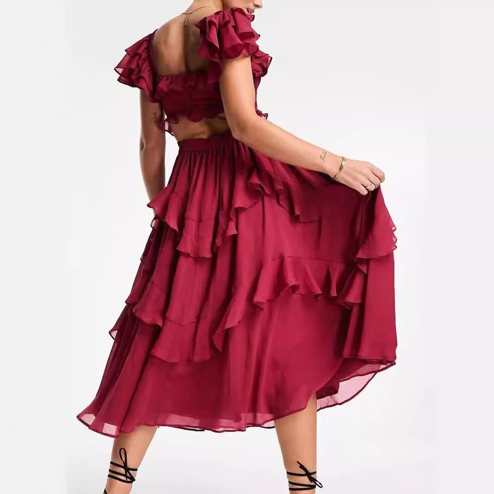 Robe longue manches courtes bohème – Style estival chic